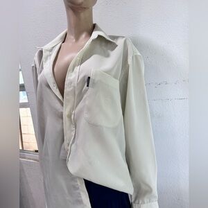 VERSACE cream shirt button front